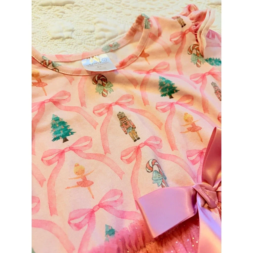 Sweet Wink Little Girl's Long Sleeve Nutcracker Trellis Tutu Tress Size 6Y